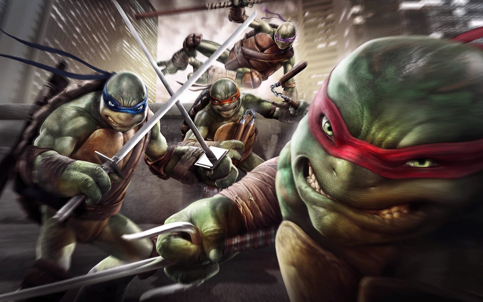 2014 Teenage Mutant Ninja Turtles HD film tapety #19 - 1680x1050