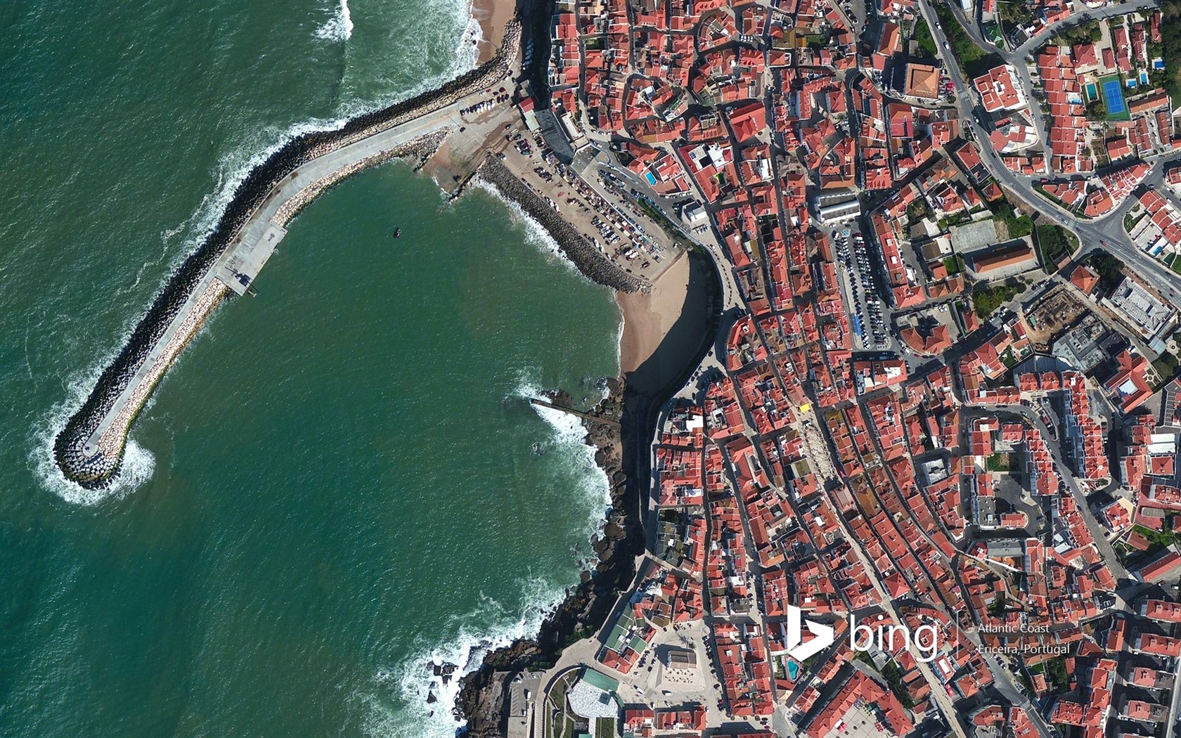 Microsoft Bing HD Wallpapers: Luftaufnahme von Europa #17 - 1680x1050