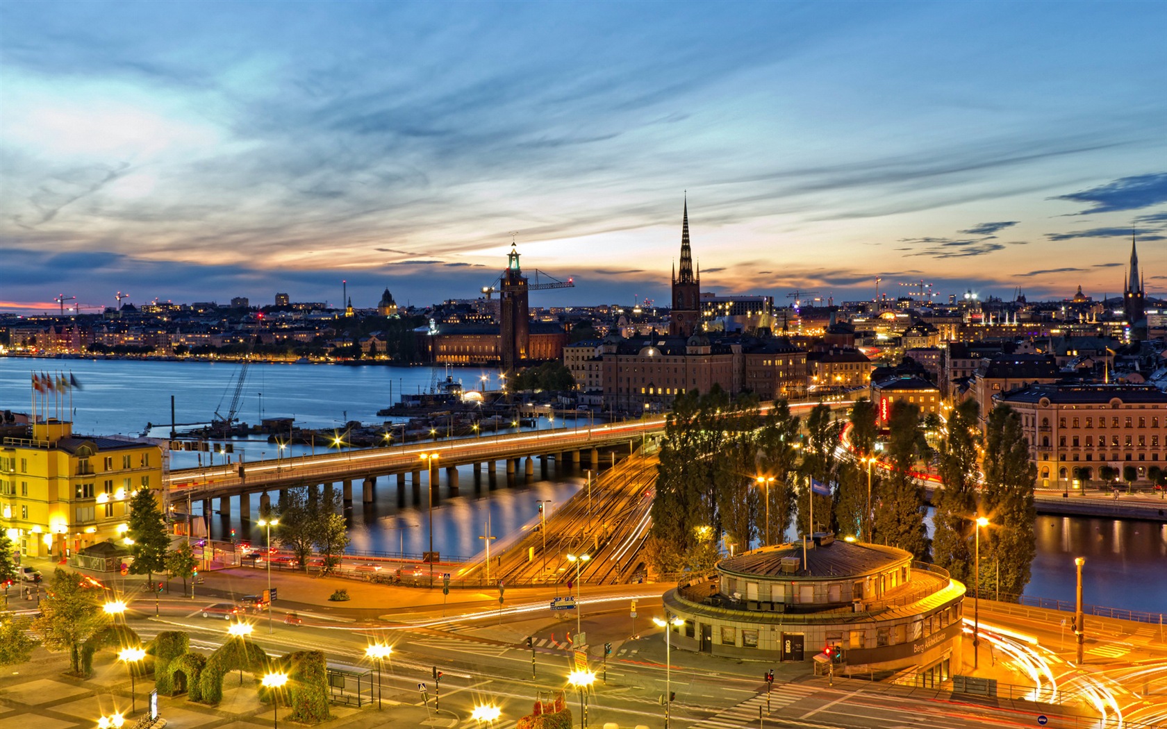 Stockholm, Švédsko, město krajina tapety #5 - 1680x1050