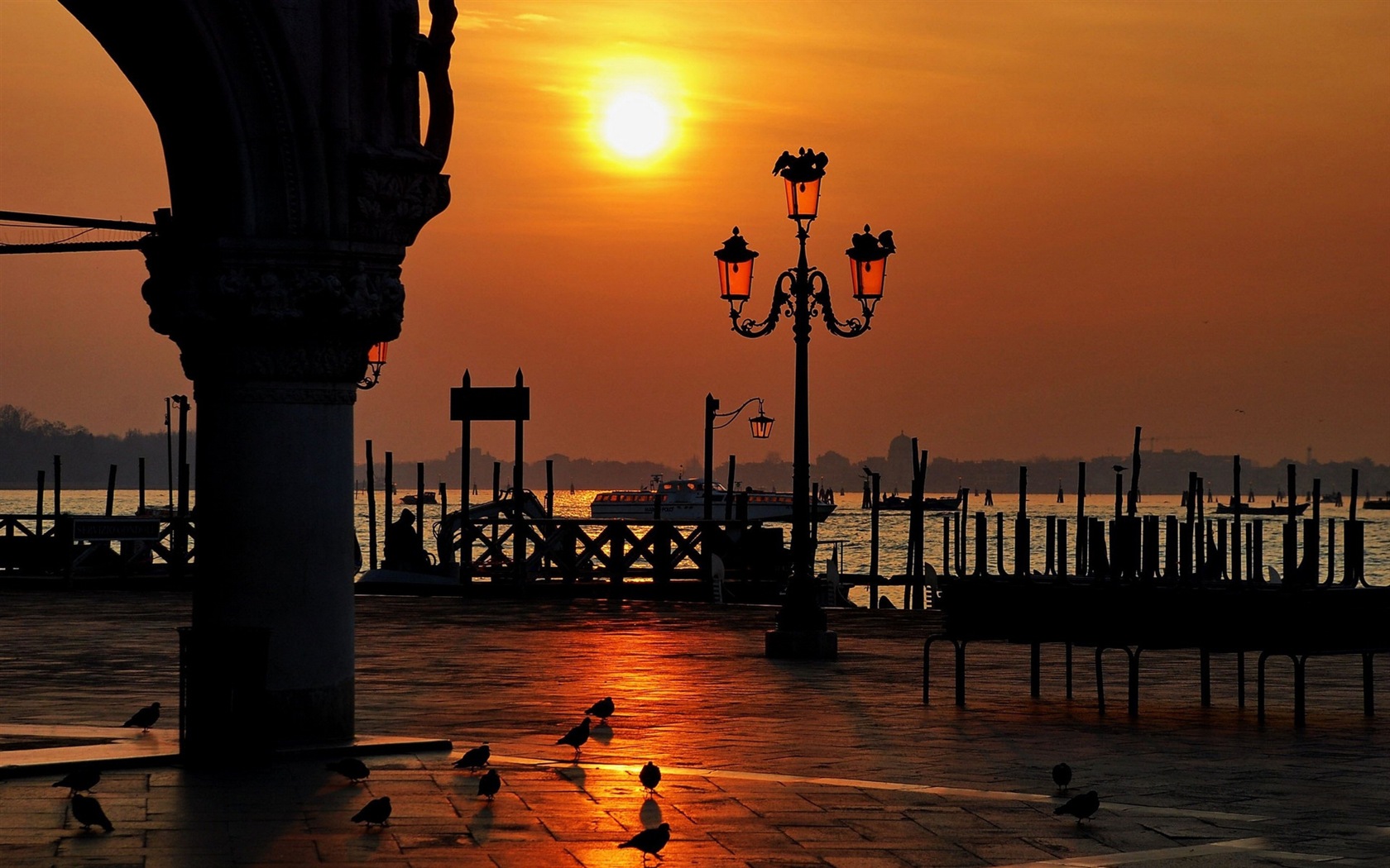Hermosa Watertown, fondos de pantalla de alta definición Venecia #4 - 1680x1050