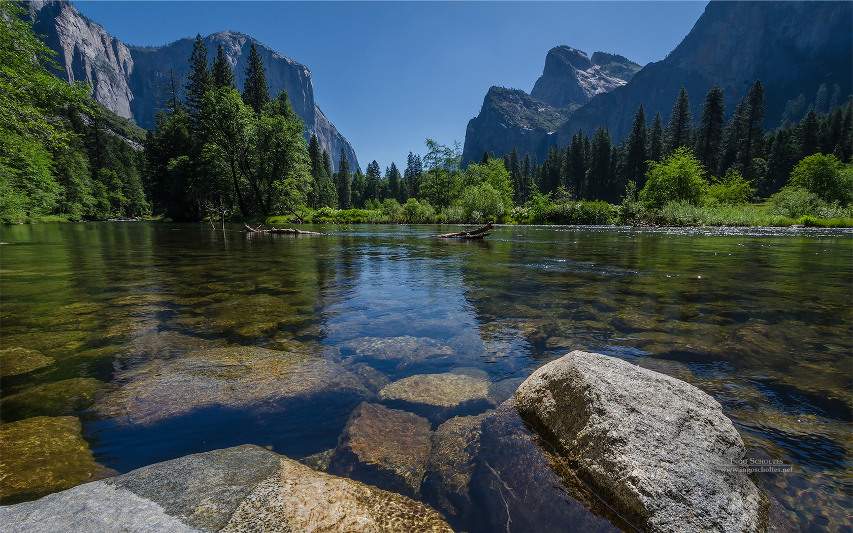Windows 8 téma, Národní park Yosemite HD tapety na plochu #1 - 1680x1050