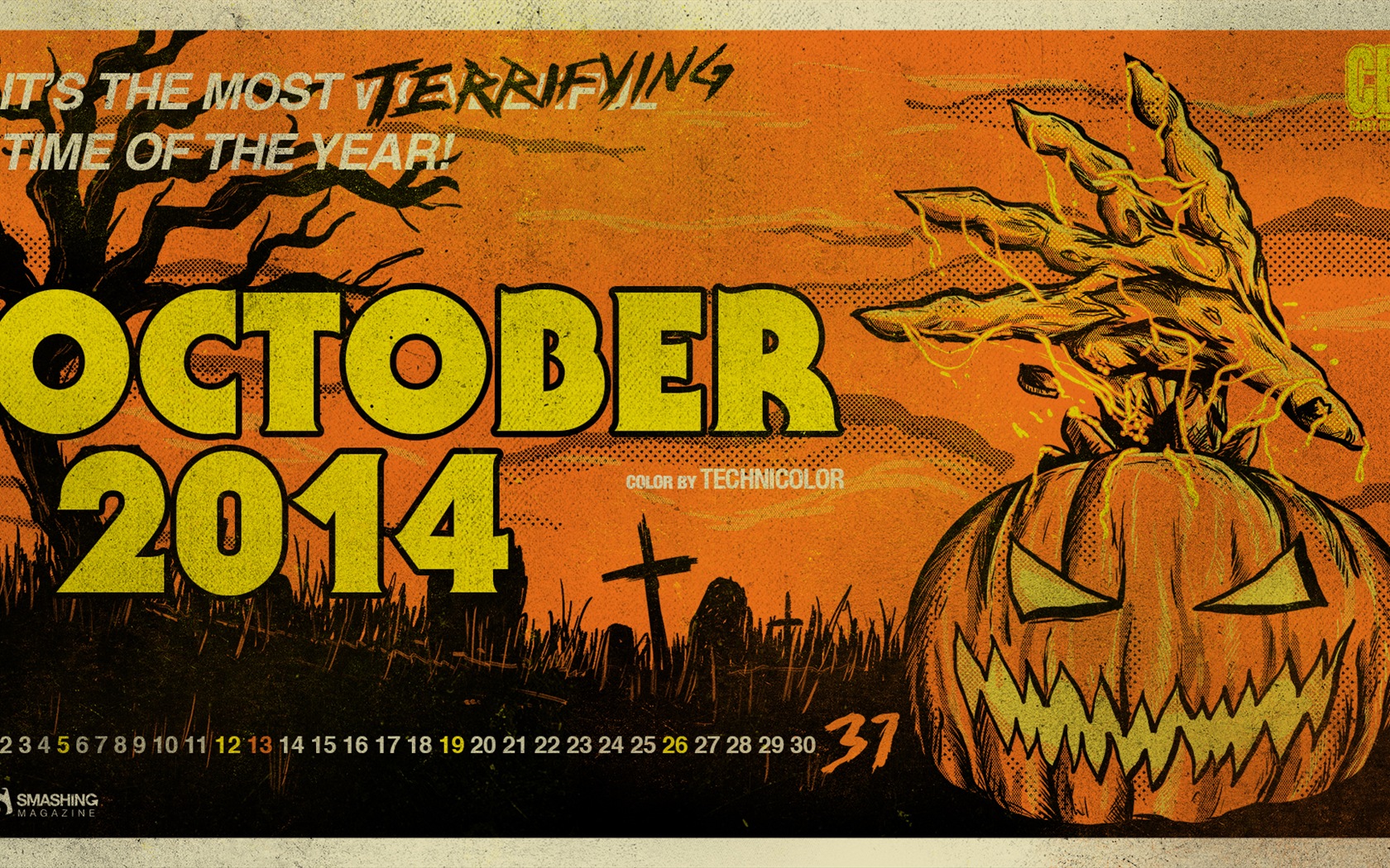 Oktober 2014 Kalender Tapete (2) #10 - 1680x1050