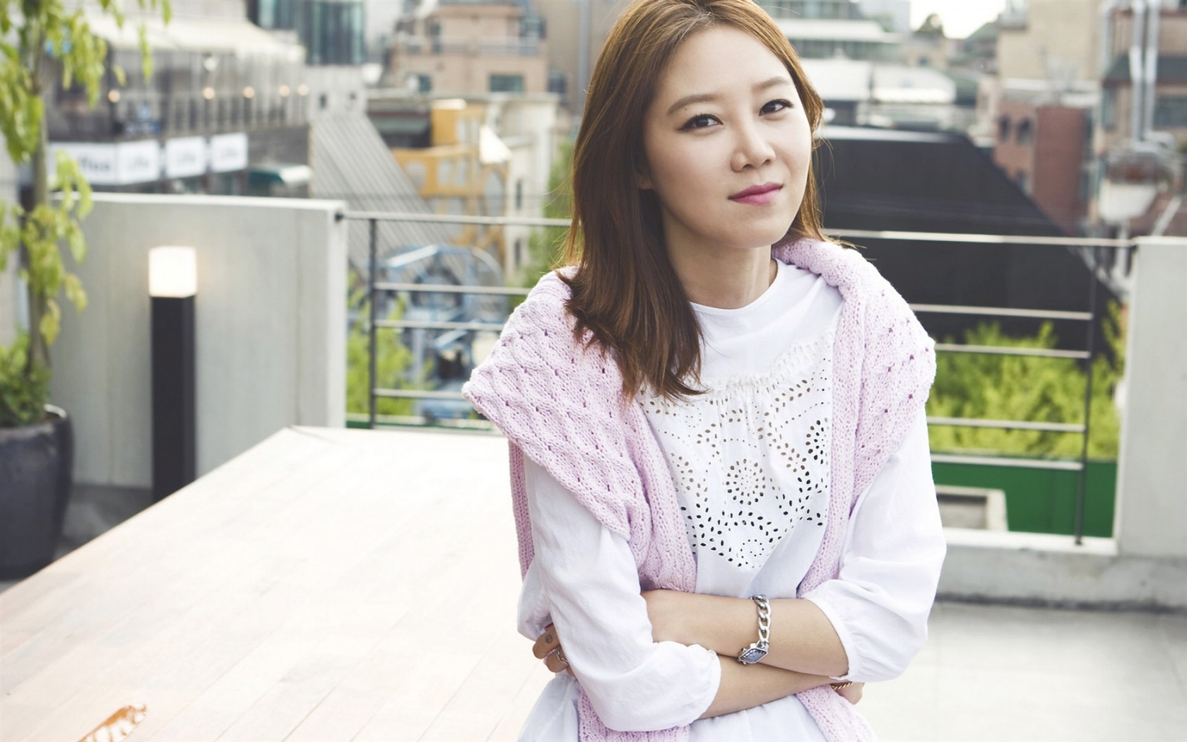 South Korea beautiful girl Kong Hyo Jin HD wallpaper #6 - 1680x1050