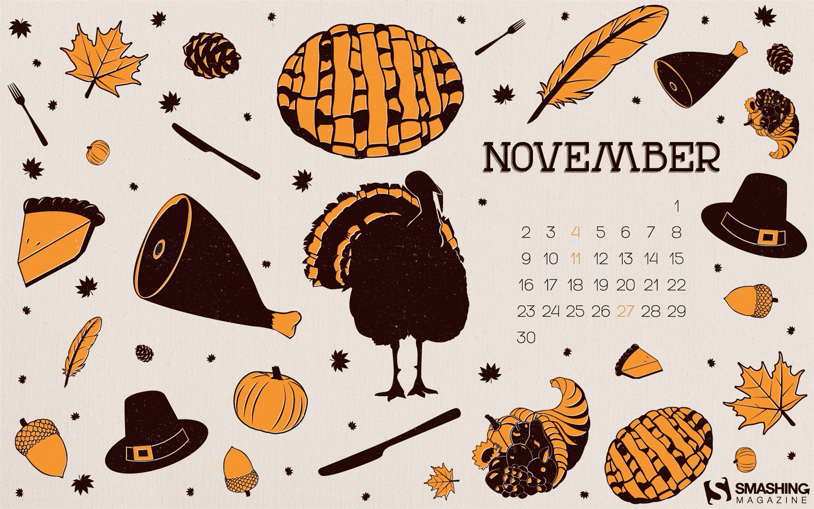 November 2014 Calendar wallpaper(2) #14 - 1680x1050