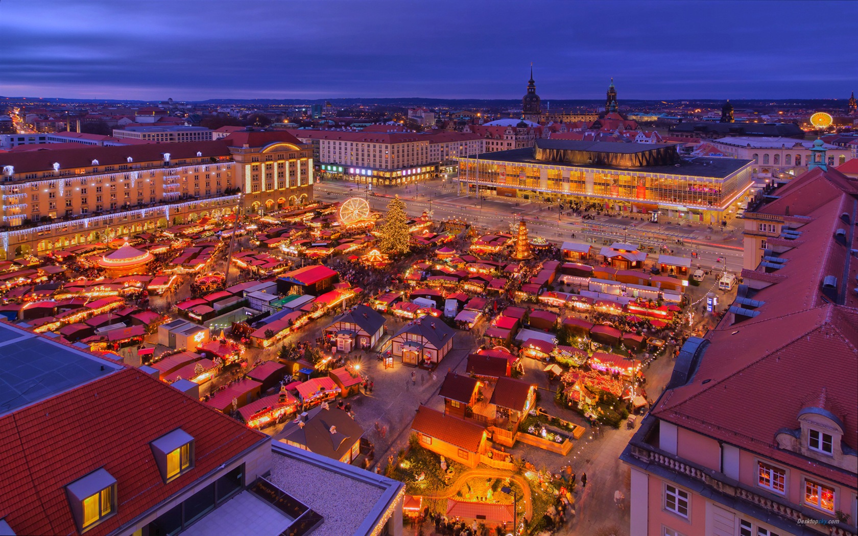 Allemagne Dresde paysage urbain fonds d'écran HD #8 - 1680x1050