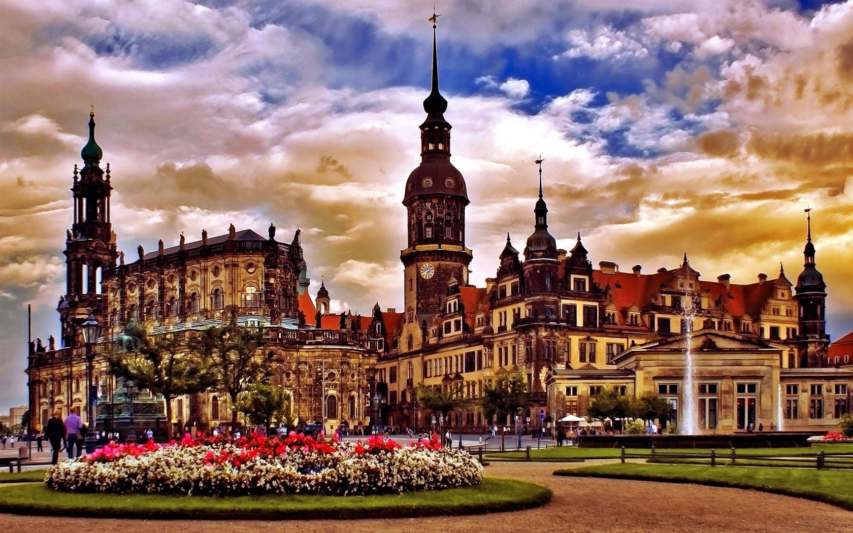 Allemagne Dresde paysage urbain fonds d'écran HD #17 - 1680x1050