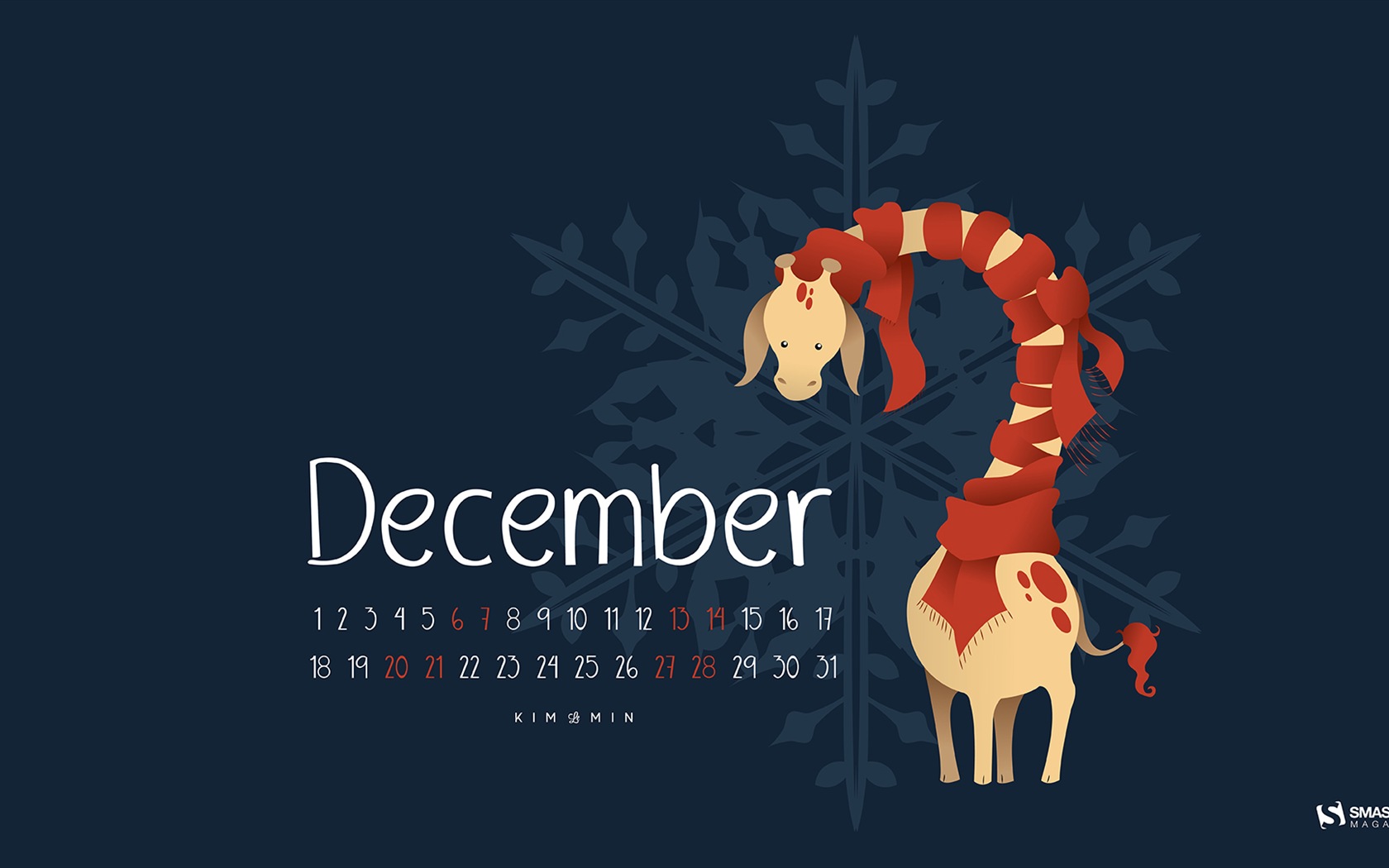 December 2014 Calendar wallpaper (2) #3 - 1680x1050