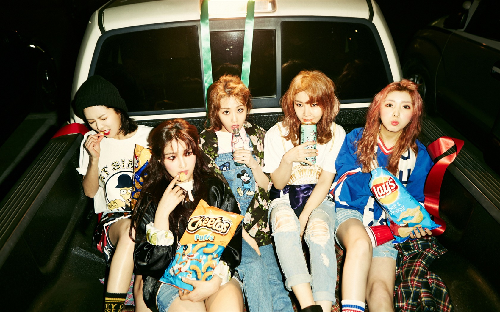 4Minute Koreanische Musik schöne Mädchen Kombination HD Wallpaper #7 - 1680x1050