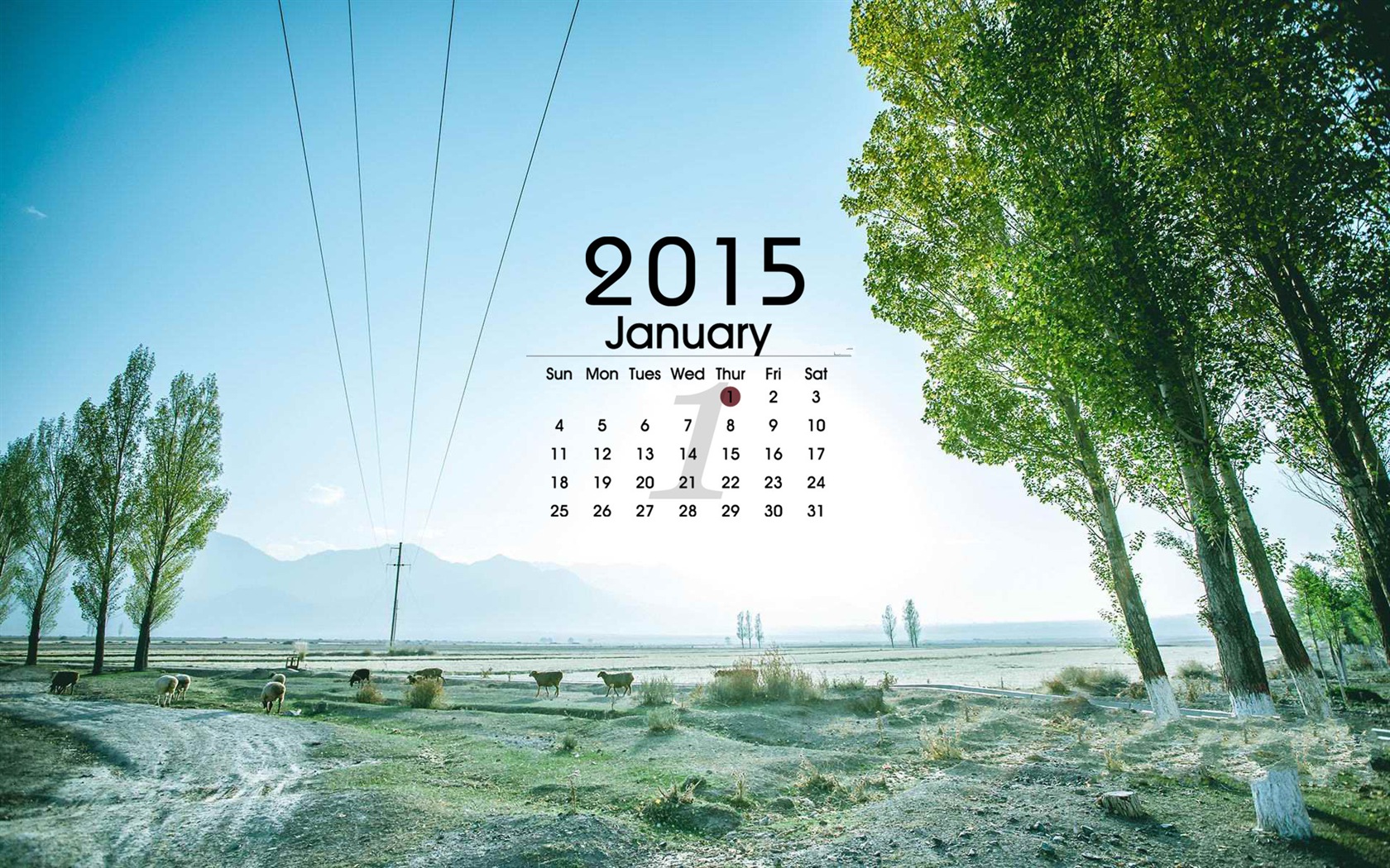 January 2015 calendar wallpaper (1) #13 - 1680x1050