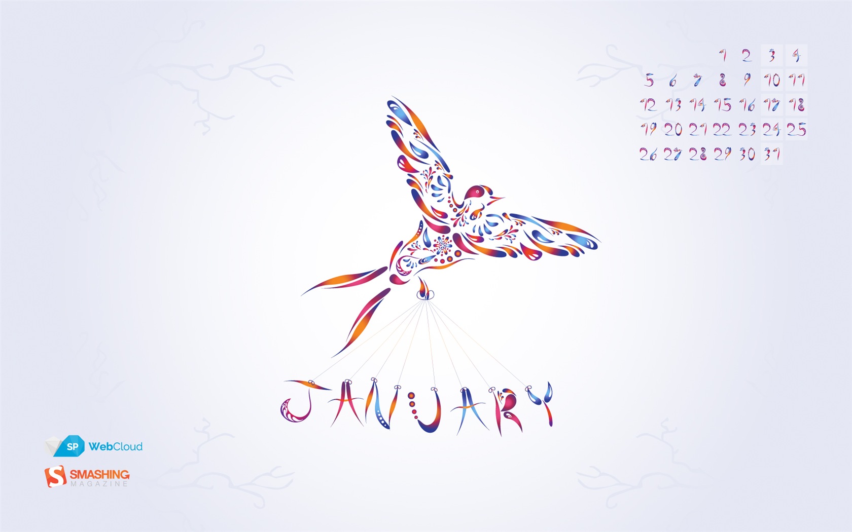 Janvier 2015 calendar fond d'écran (2) #17 - 1680x1050