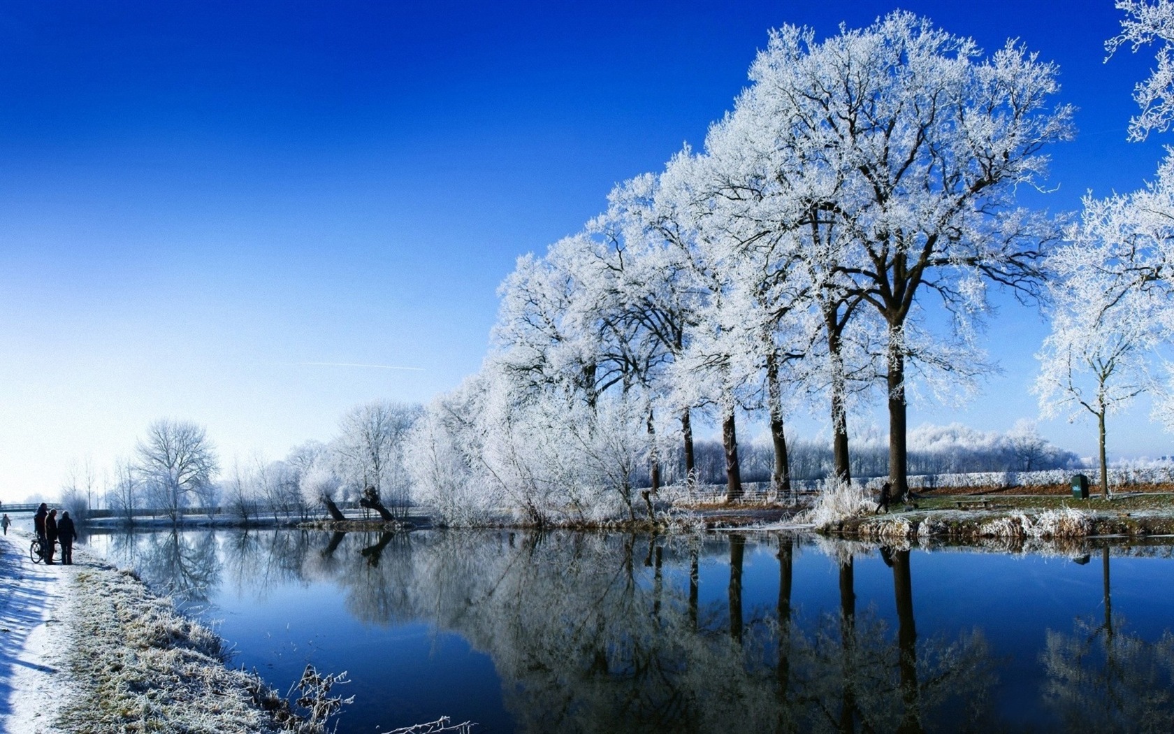 Winter snow beautiful scenery HD wallpapers #1 - 1680x1050