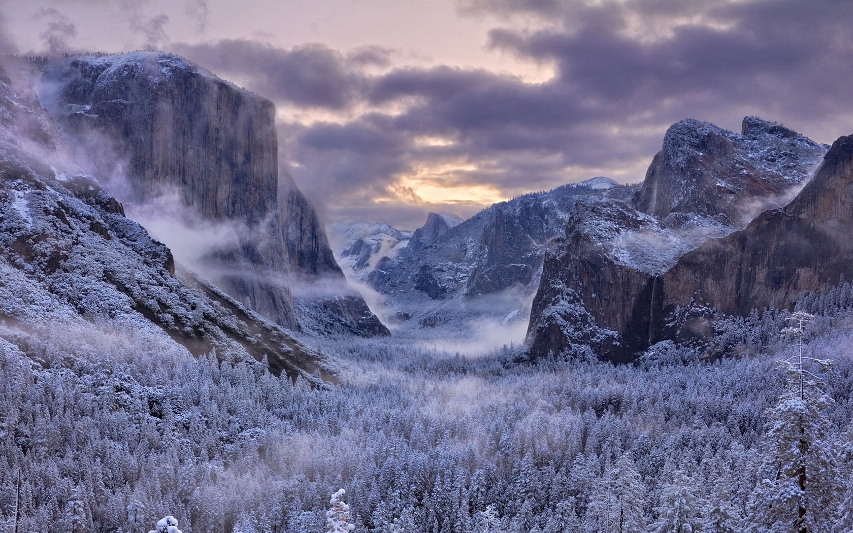La nieve del invierno fondos de pantalla HD hermoso paisaje #3 - 1680x1050