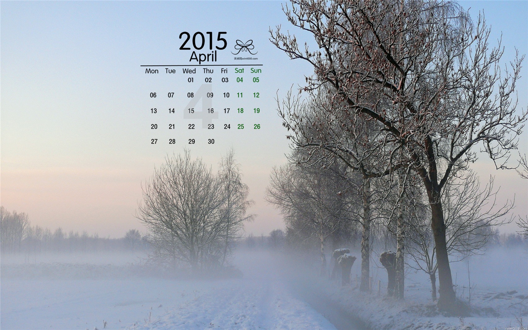 2015年4月 月曆壁紙(二) #10 - 1680x1050
