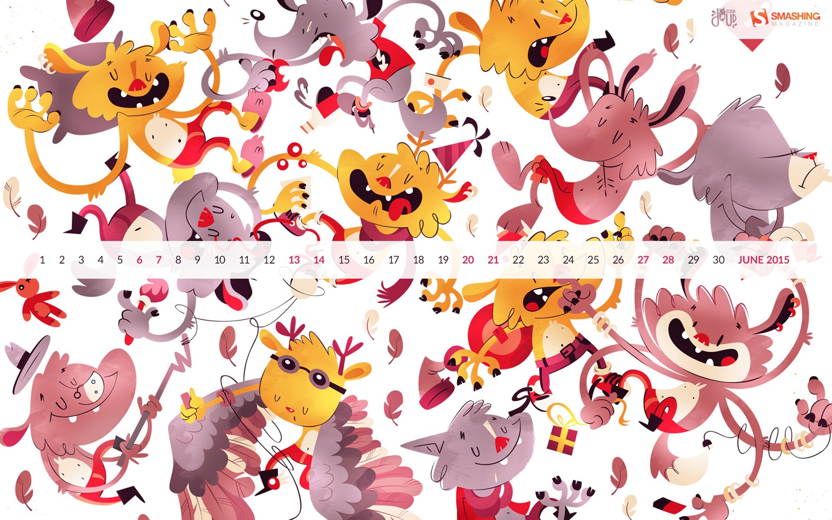 June 2015 calendar wallpaper (2) #5 - 1680x1050