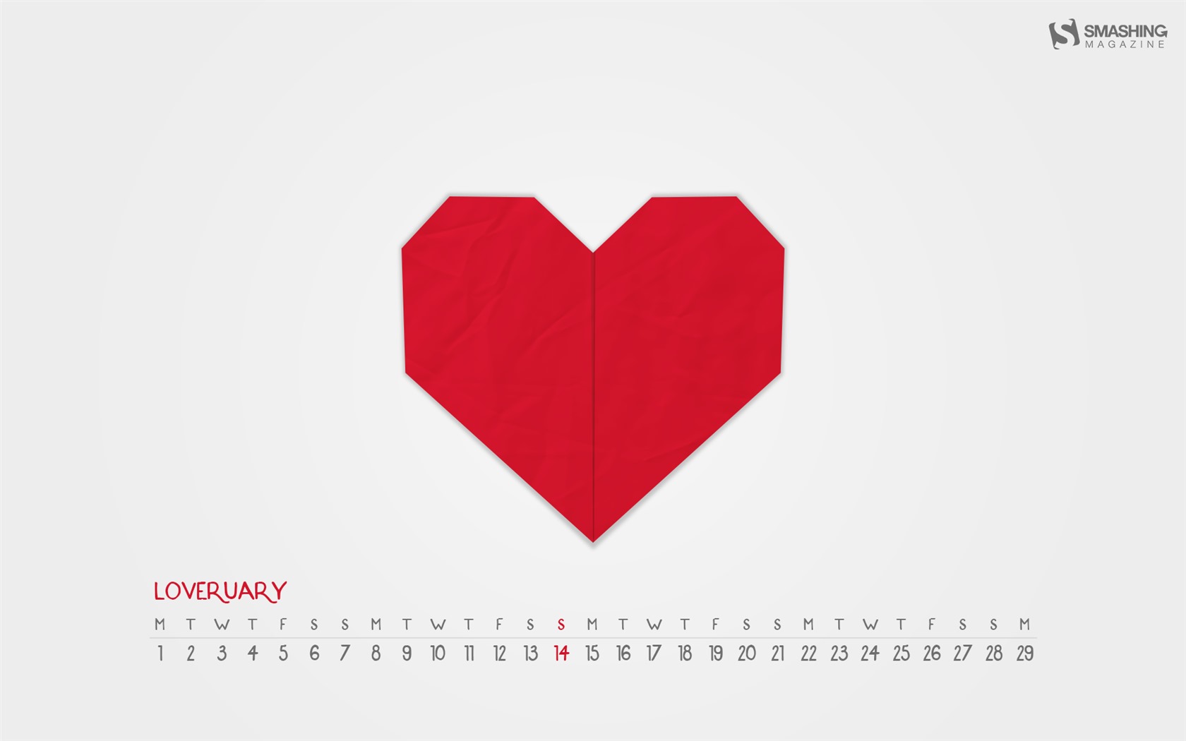 Februar 2016 Kalender Wallpaper (2) #11 - 1680x1050