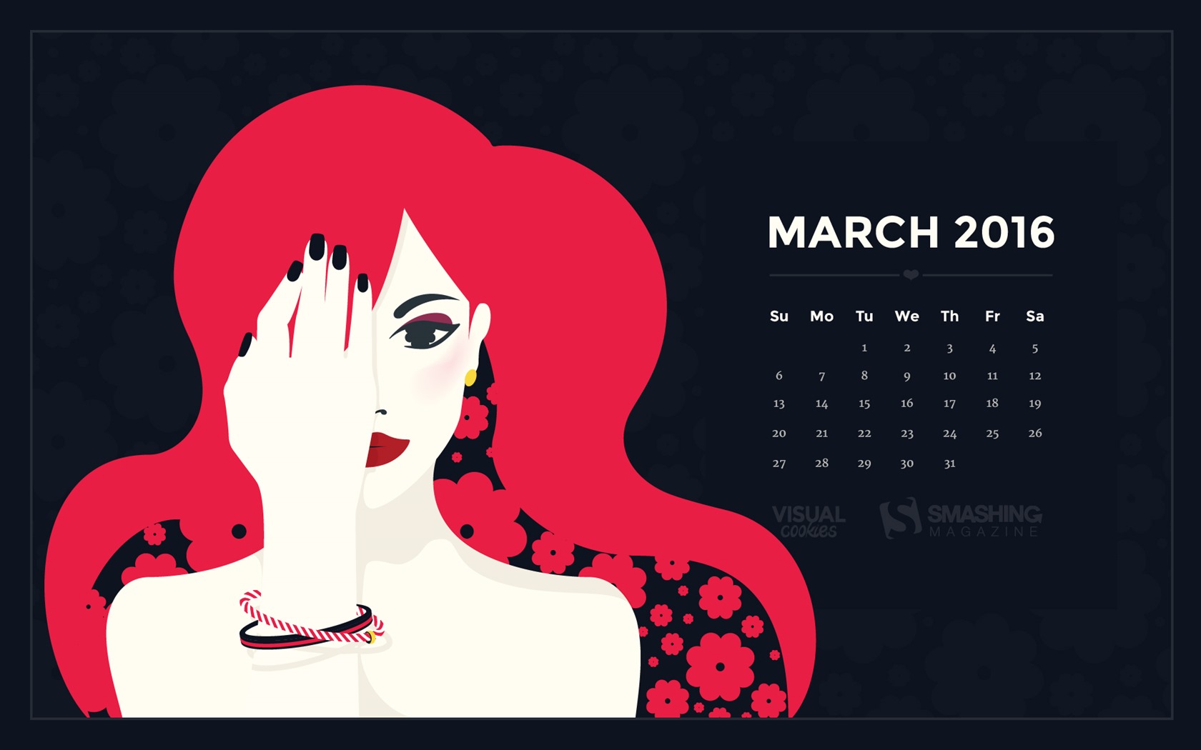March 2016 calendar wallpaper (1) #19 - 1680x1050