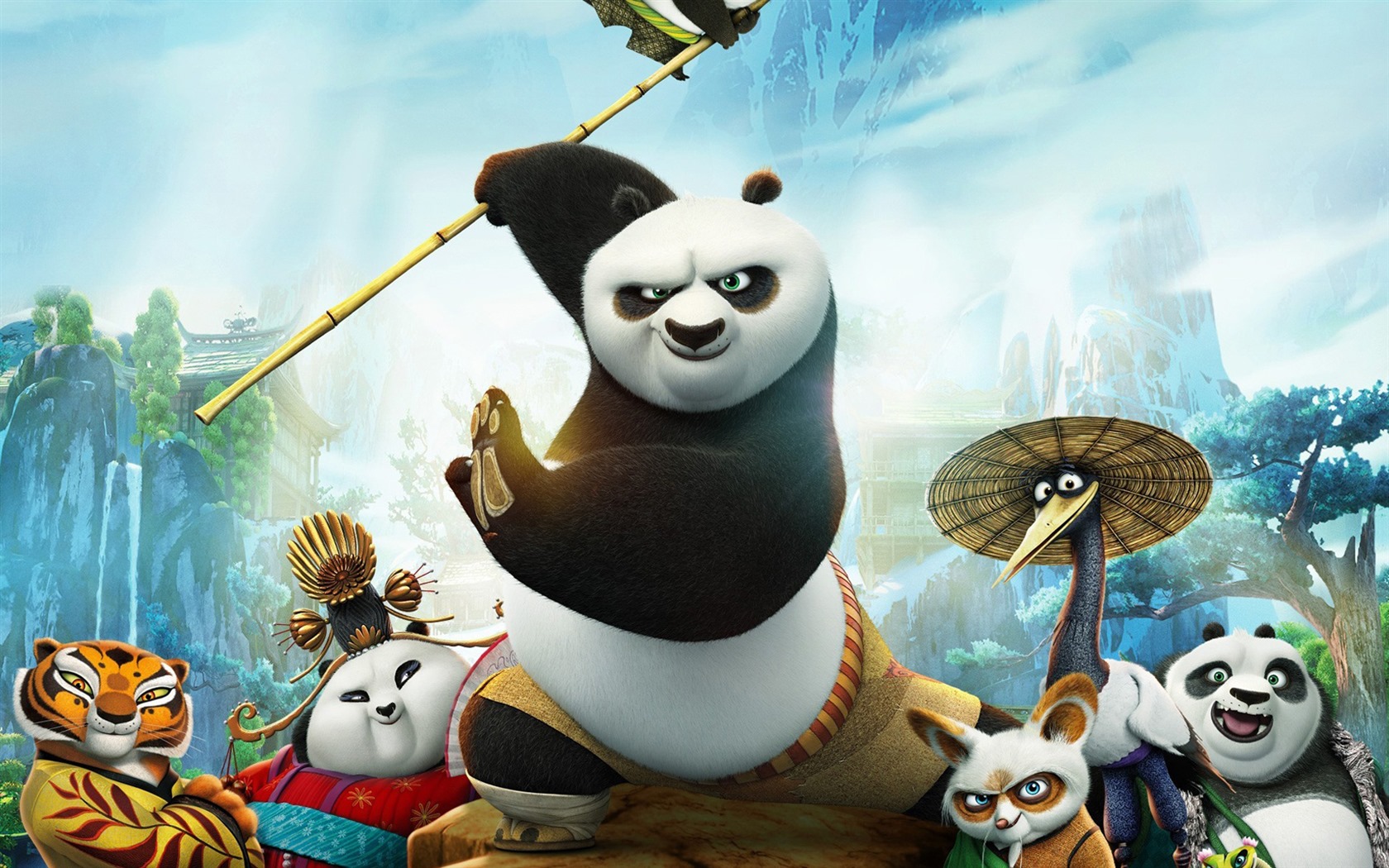 Kung Fu Panda 3, fondos de pantalla de alta definición de películas #1 - 1680x1050