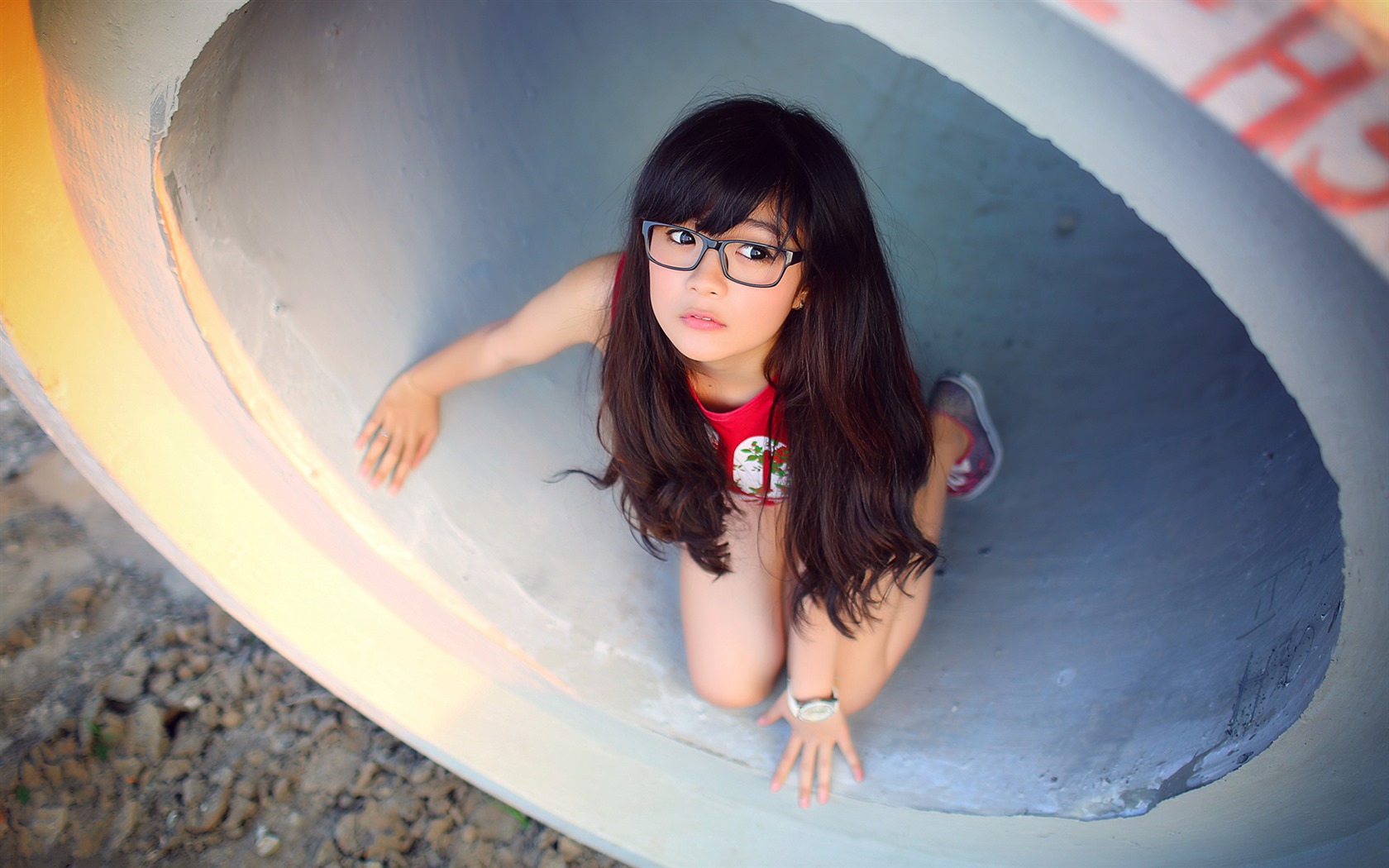 Pure and lovely young Asian girl HD wallpapers collection (1) #20 - 1680x1050