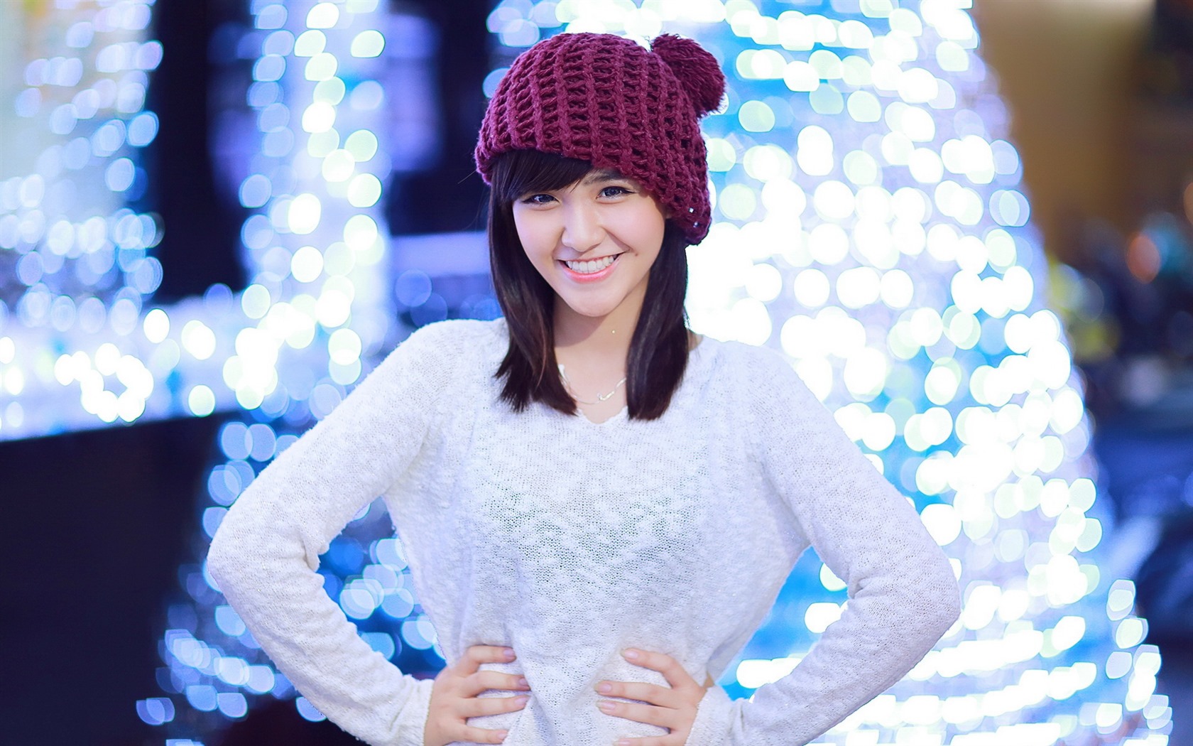 Pure and lovely young Asian girl HD wallpapers collection (2) #19 - 1680x1050