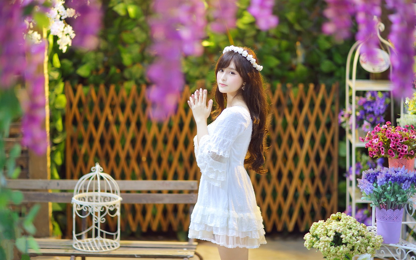 清純可愛年輕的亞洲女孩 高清壁紙合集(二) #34 - 1680x1050
