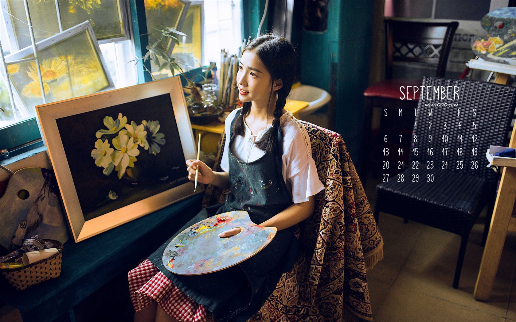 September 2016 Kalender Wallpaper (1) #16 - 1680x1050