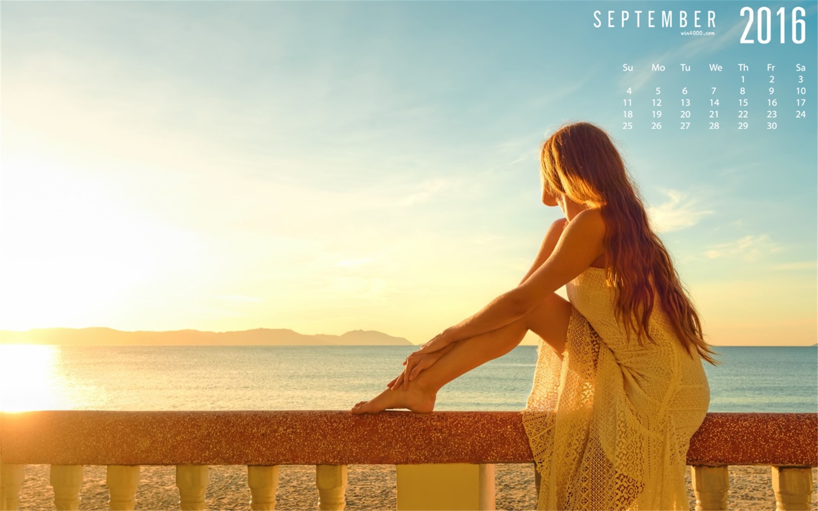 September 2016 calendar wallpaper (2) #4 - 1680x1050