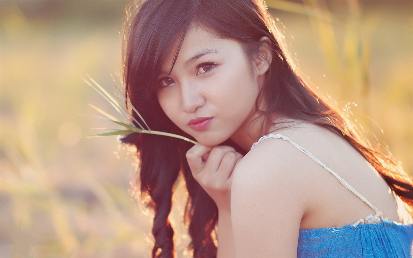 Reine und schöne junge asiatische Mädchen HD-Wallpaper  Kollektion (5) #35 - 1680x1050