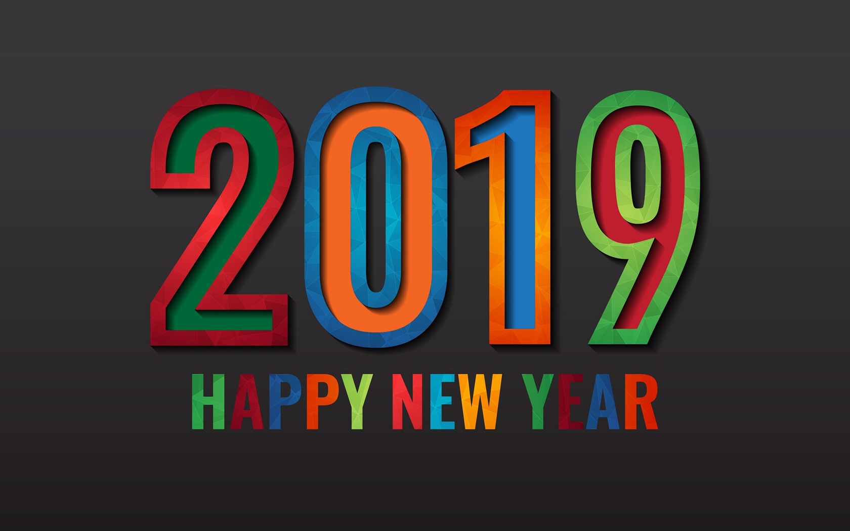 Happy New Year 2019 HD wallpapers #6 - 1680x1050