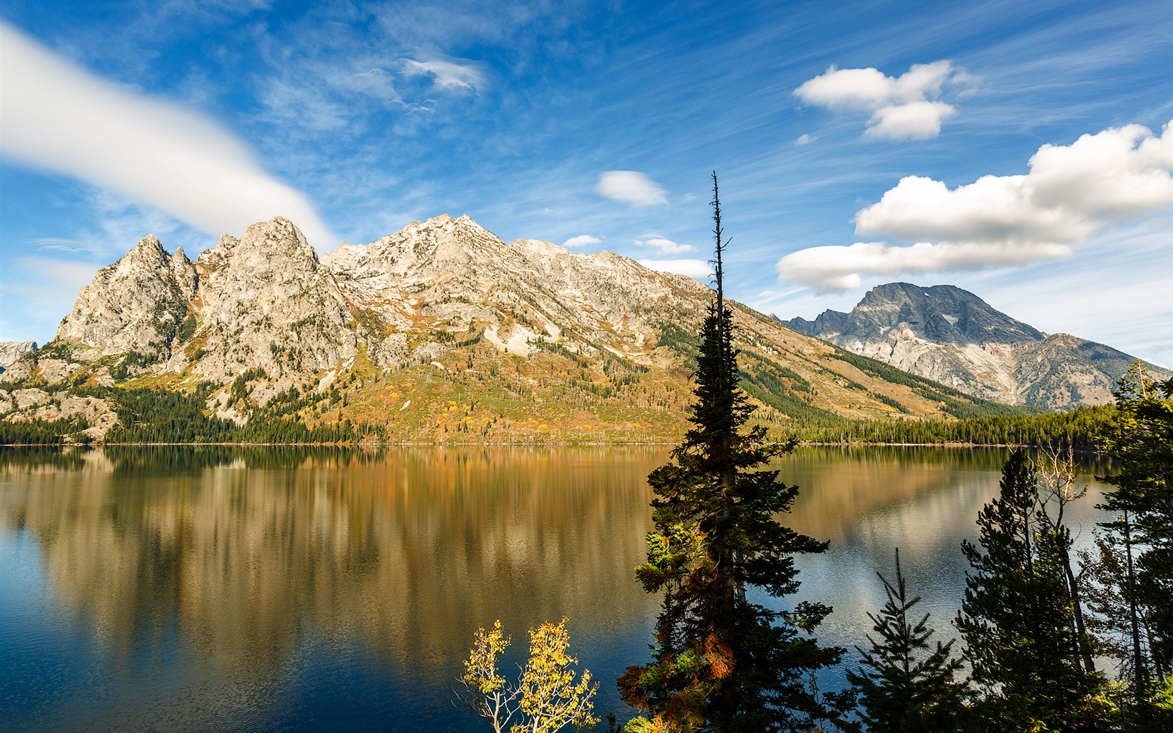 USA-großartige Teton Nationalparknatur-Landschaftstapeten HD #9 - 1680x1050