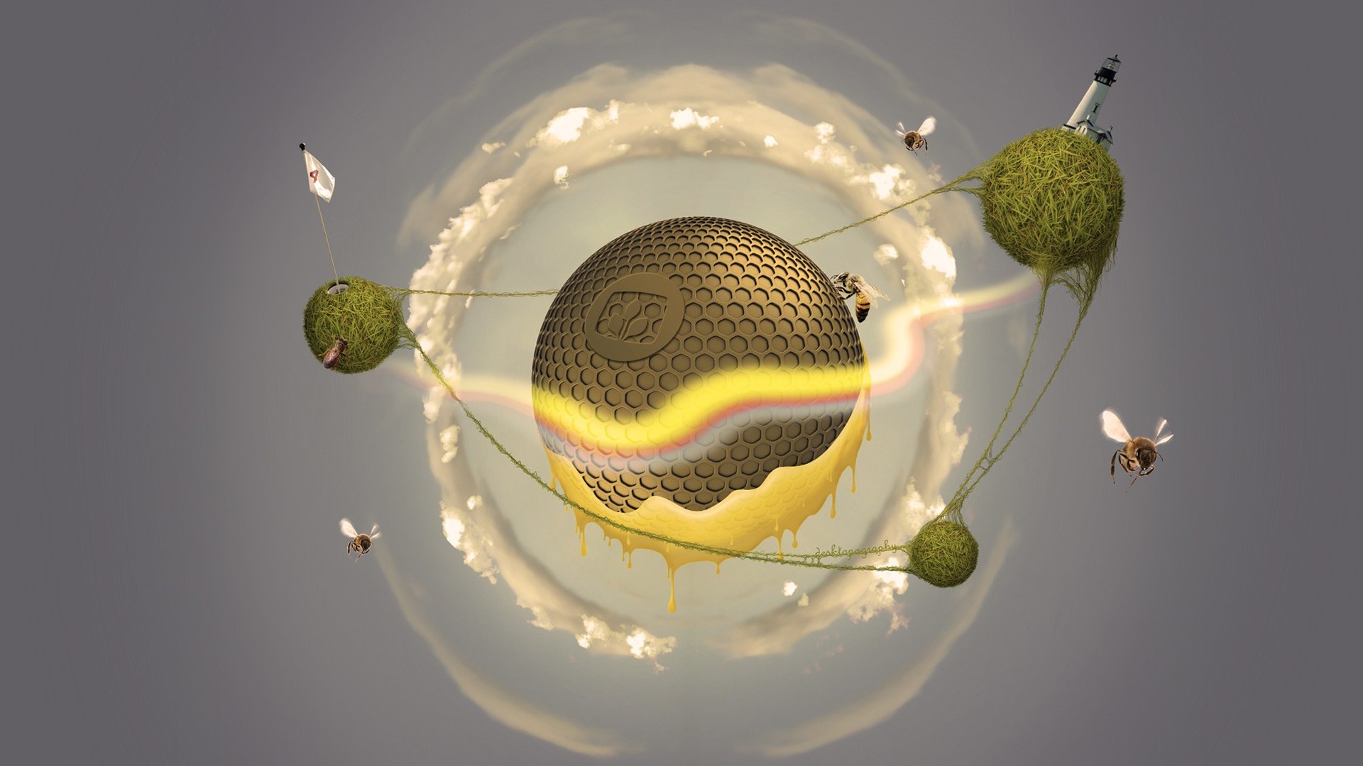 Creative synthesis of the visual wallpaper #5 - 1920x1080