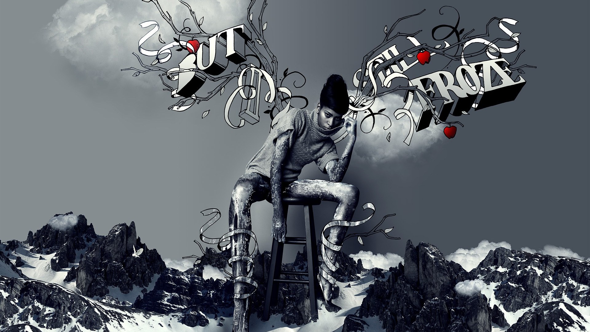 Creative synthesis of the visual wallpaper #23 - 1920x1080