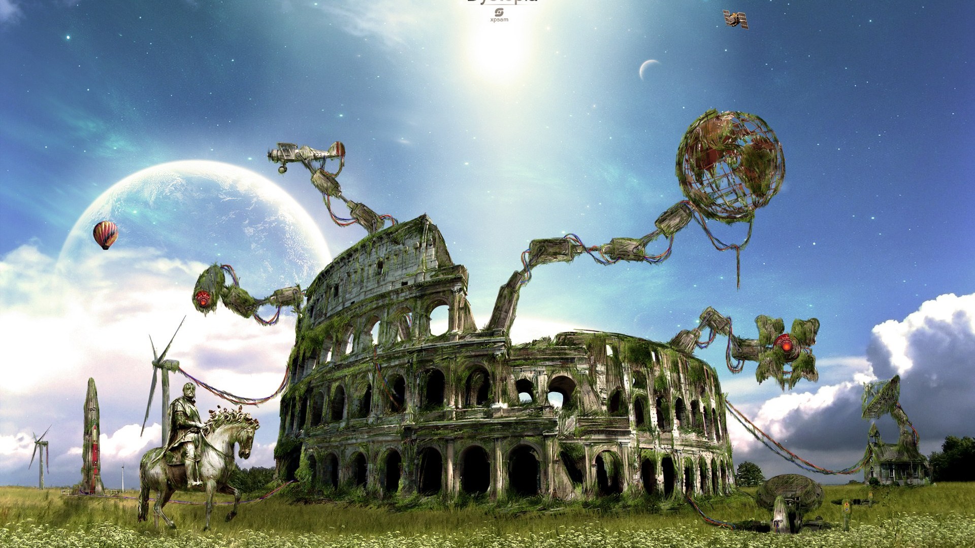 Creative synthesis of the visual wallpaper #40 - 1920x1080
