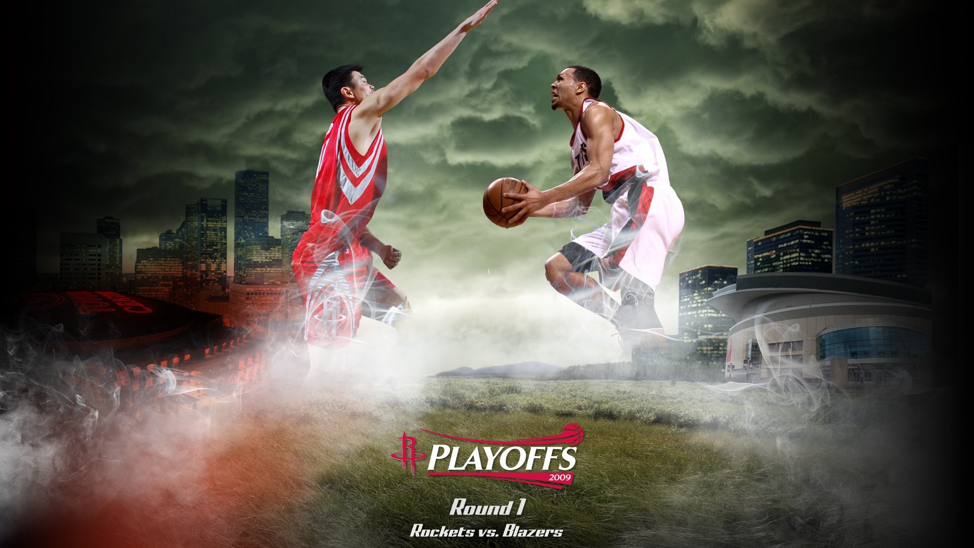 NBA Houston Rockets 2009 Playoff-Tapete #1 - 1920x1080