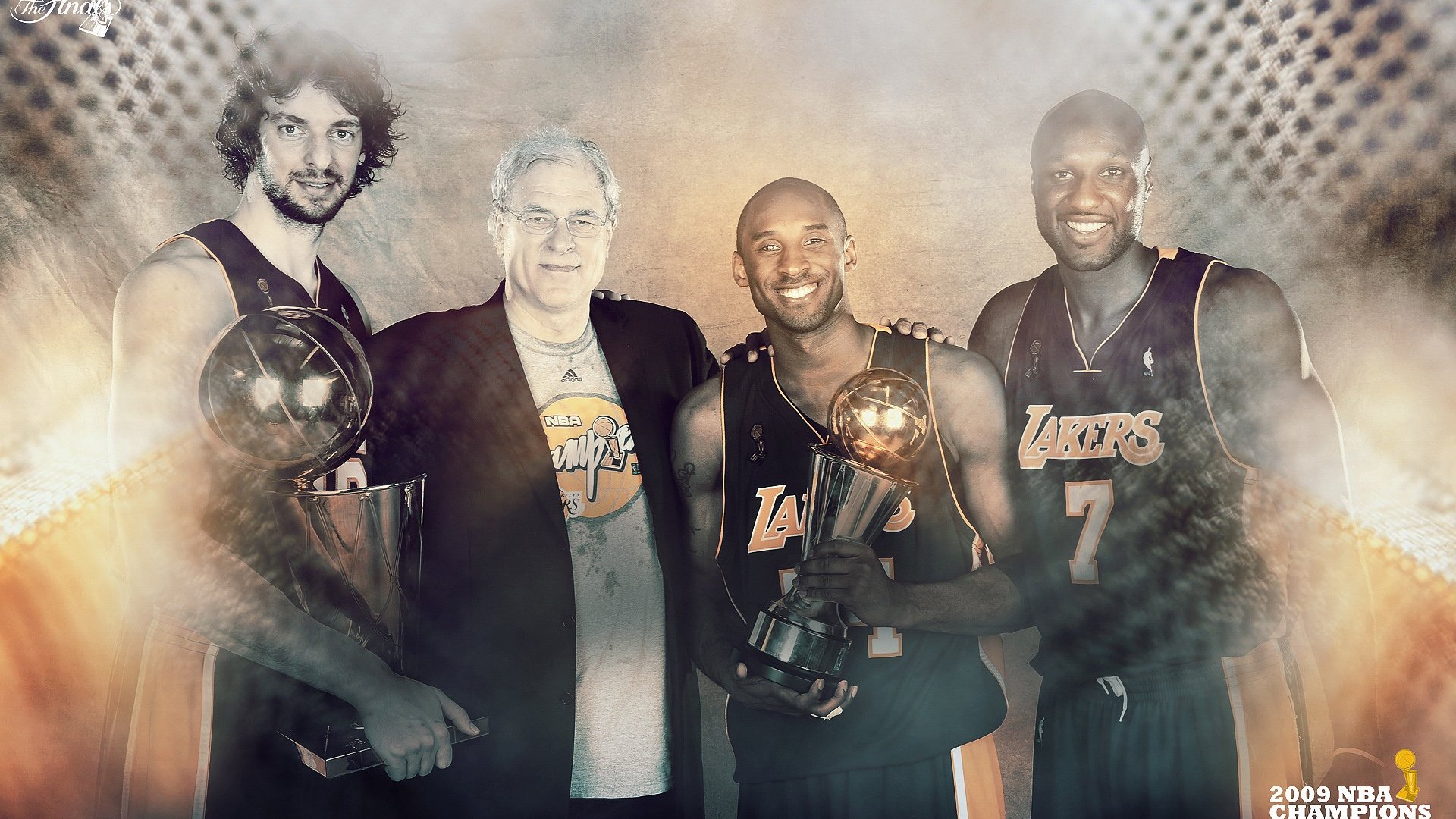 NBA2009總冠軍湖人隊壁紙 #7 - 1920x1080
