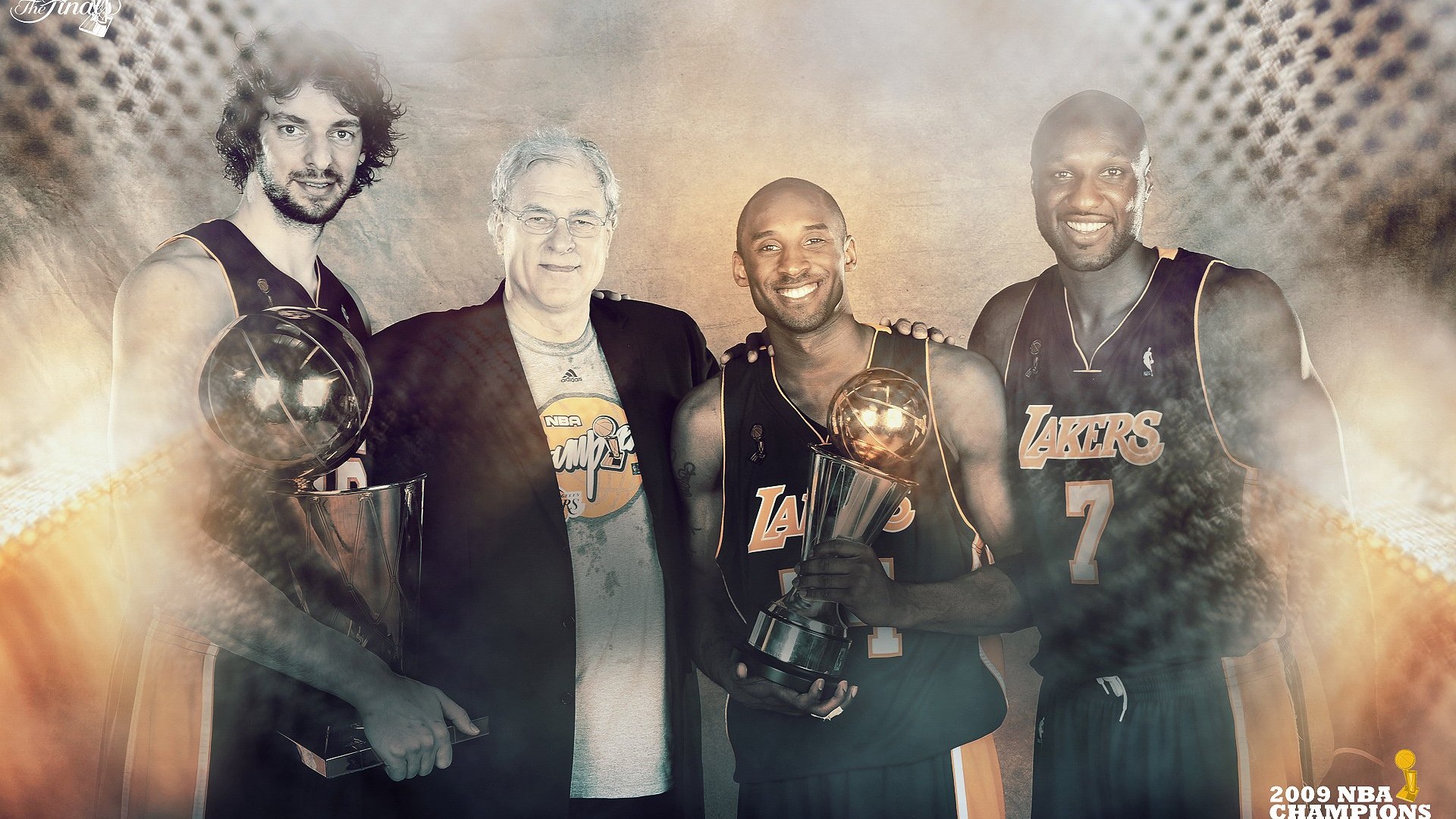 NBA2009 Champion Lakers Wallpaper #7 - 1920x1080