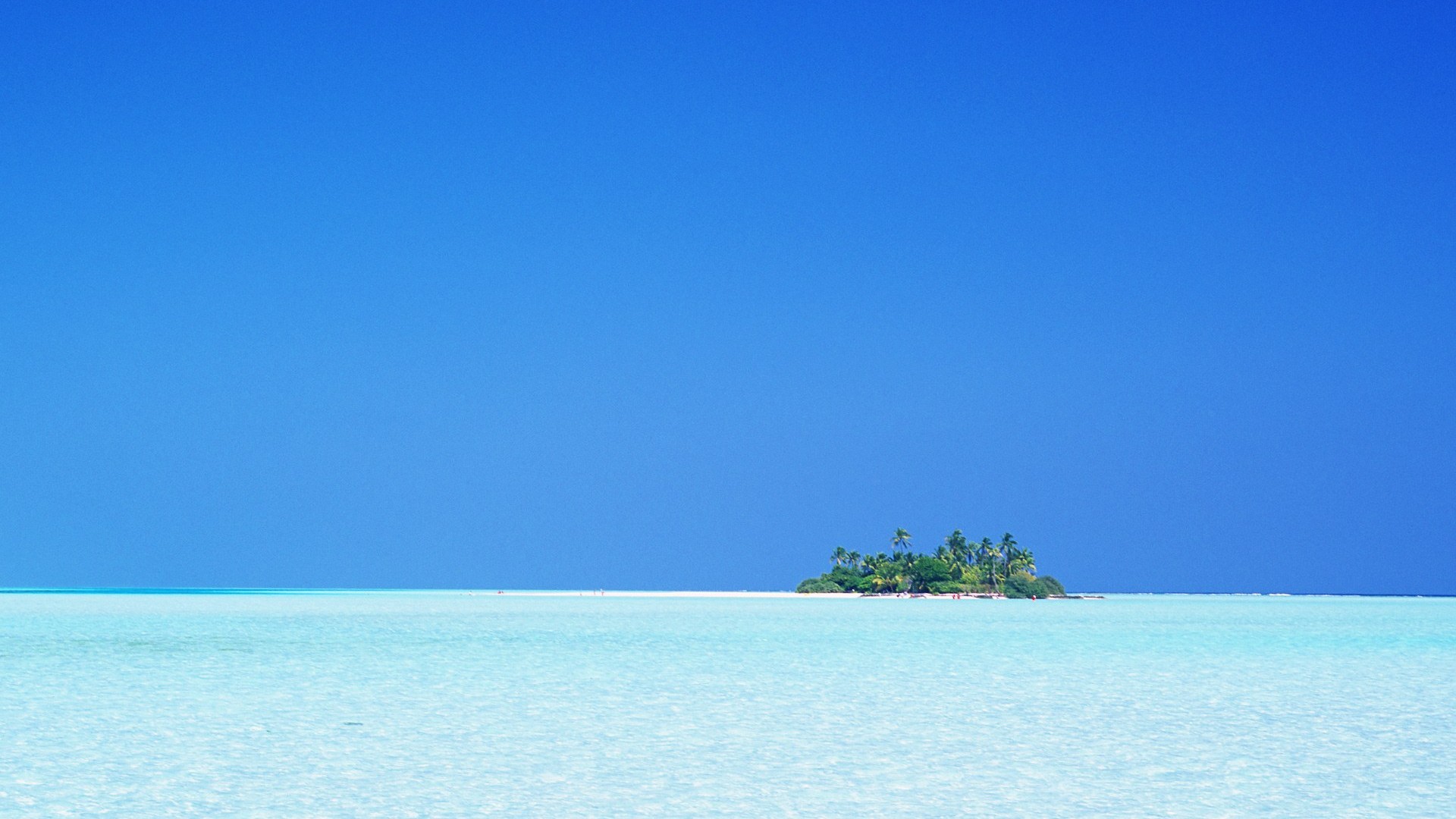 Malediven Wasser und blauer Himmel #21 - 1920x1080