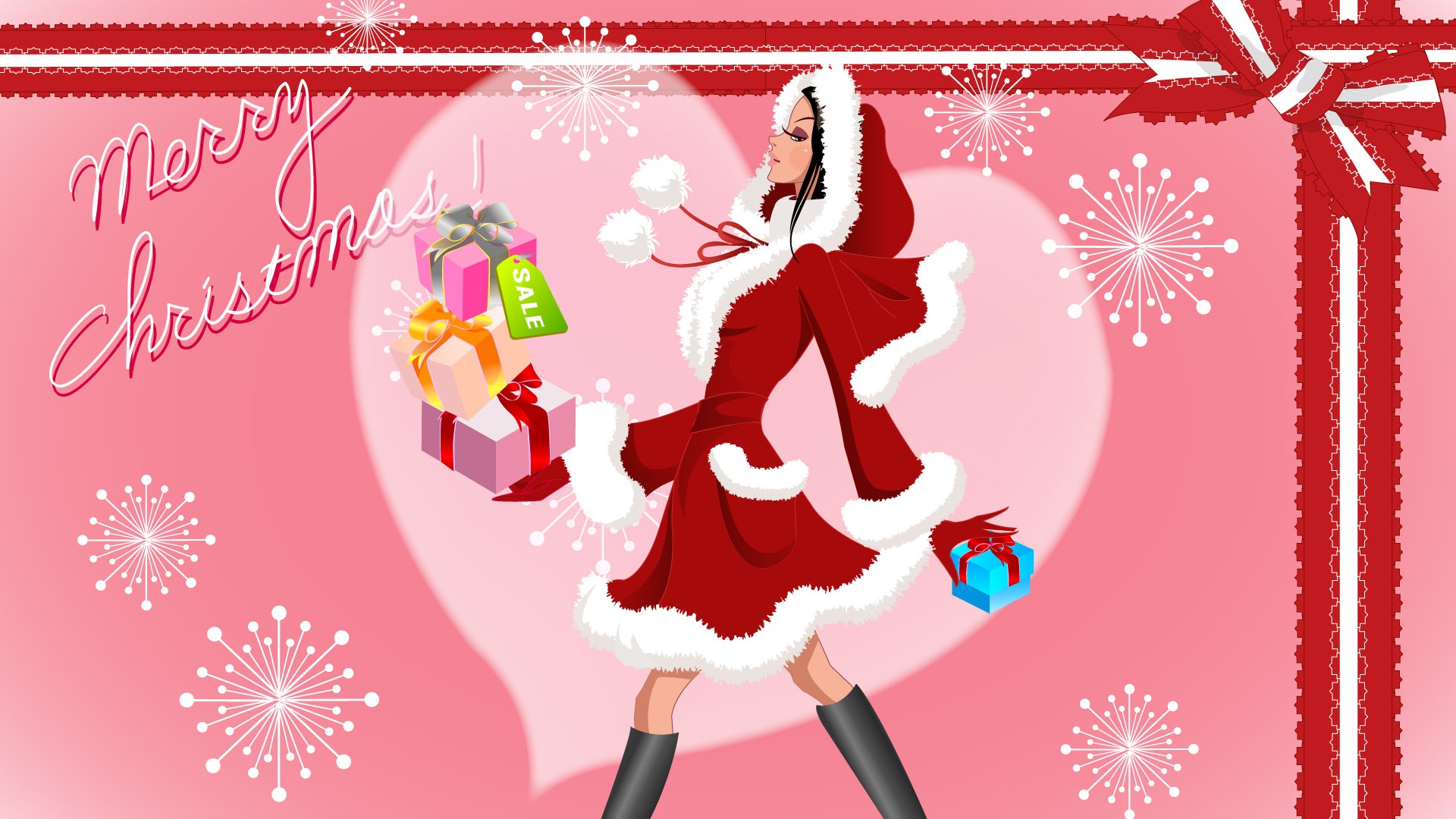 Christmas Wallpaper illustration MM #15 - 1920x1080