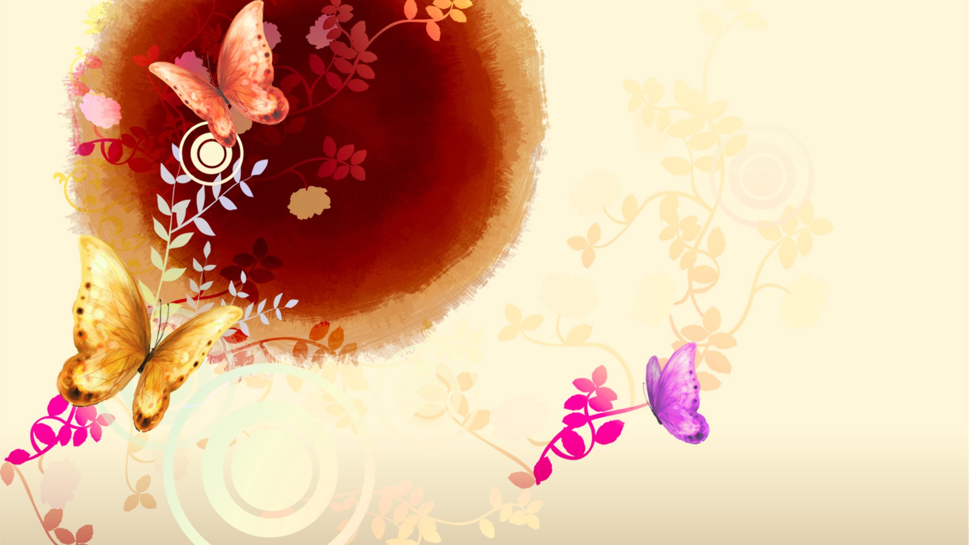 Aura encre colorant wallpaper art #9 - 1920x1080