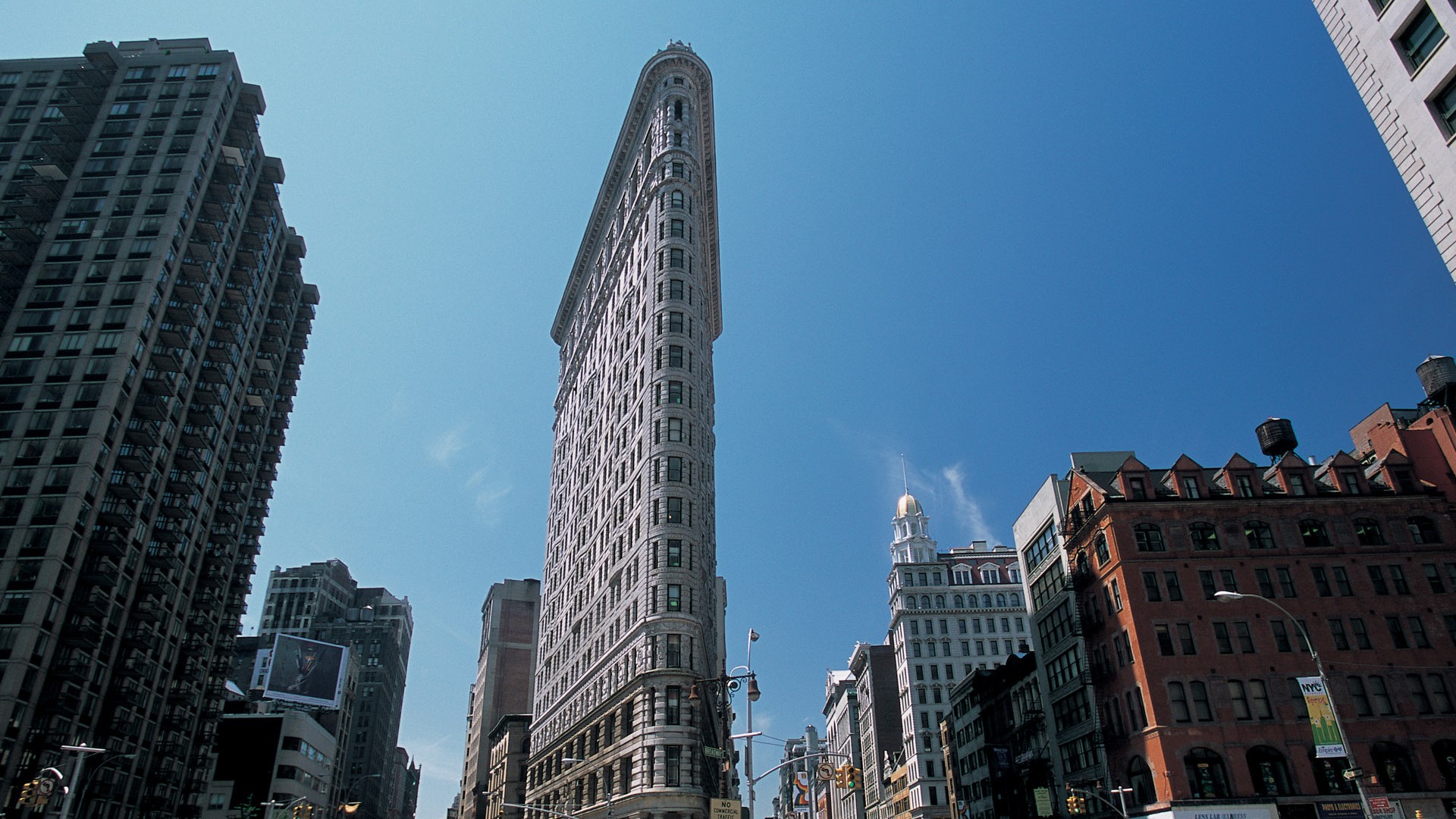 뉴욕 빌딩의 도시들로 붐비 #8 - 1920x1080