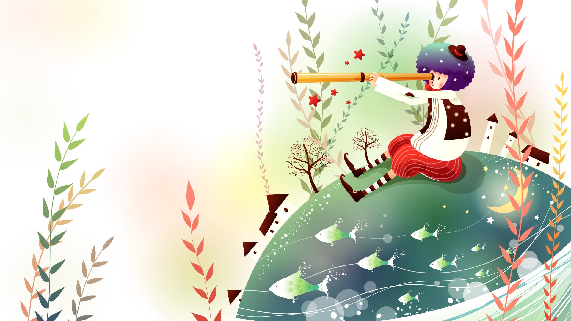 夢幻童話 卡通壁紙 #36 - 1920x1080