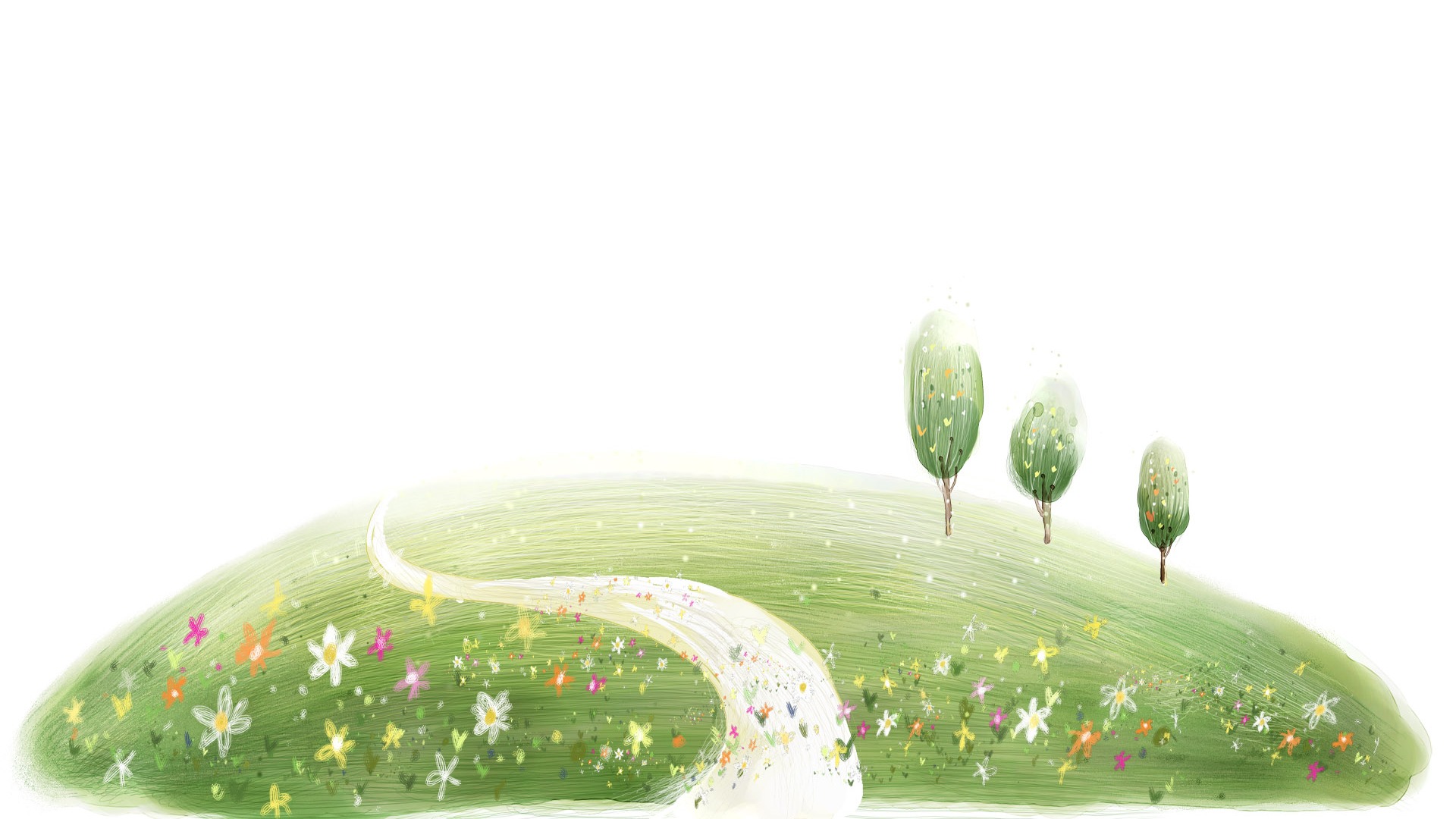 卡通夢幻風光壁紙 #6 - 1920x1080