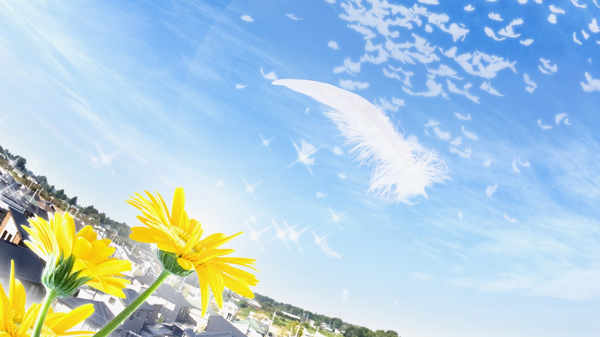 綠色環境主題PS壁紙 #5 - 1920x1080