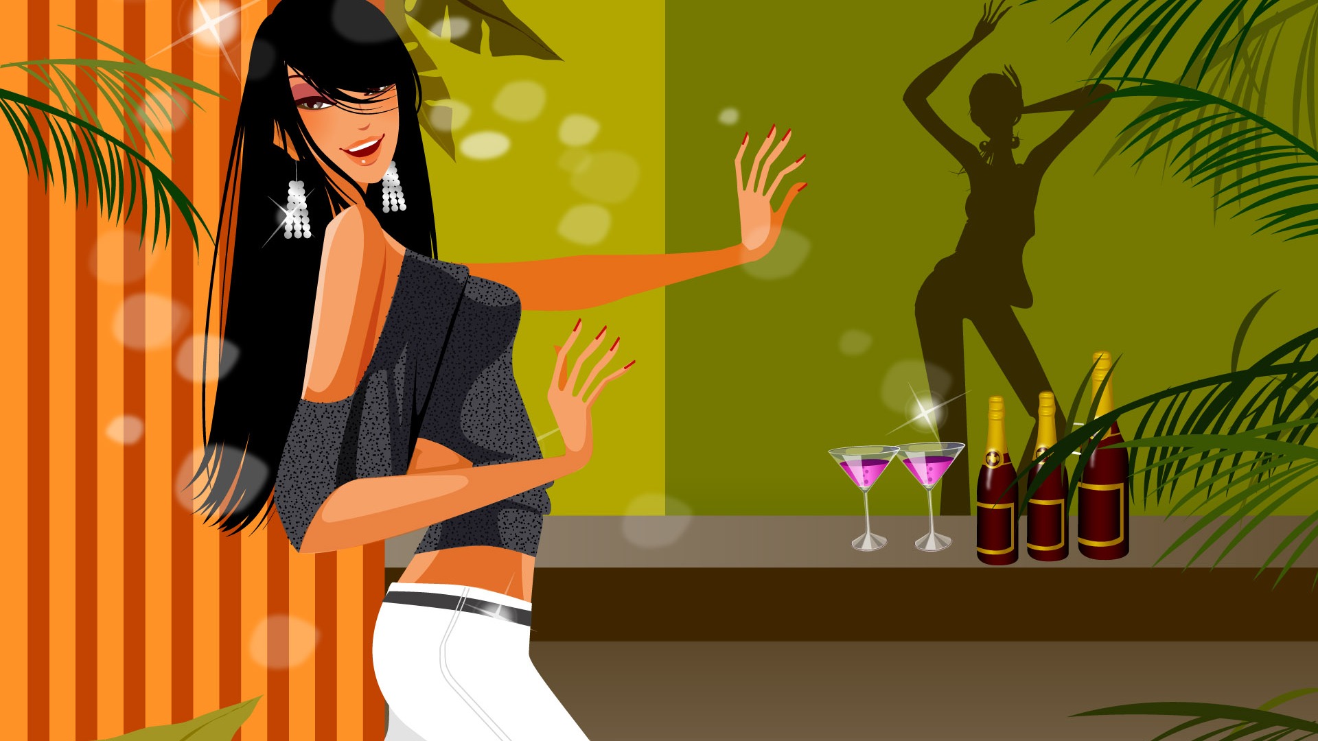 Vector PUB Girls Wallpaper #17 - 1920x1080