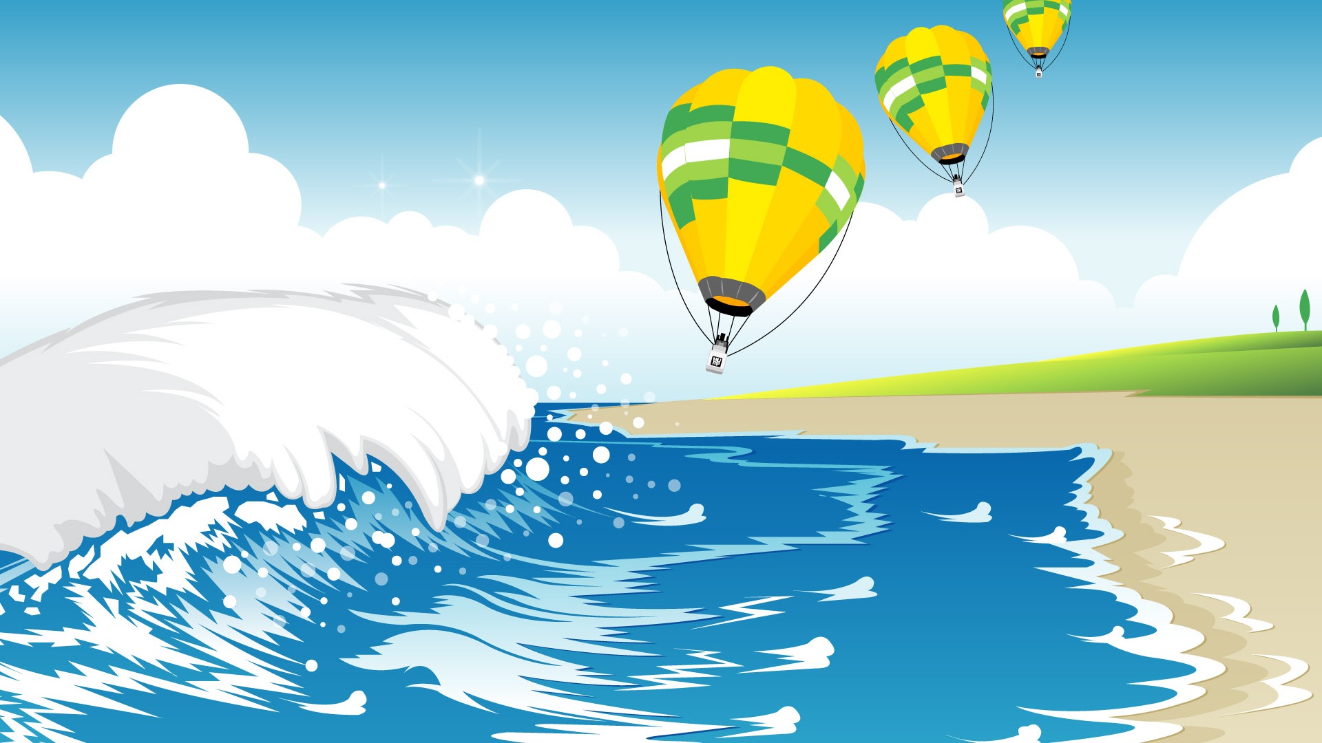 Vector Scenery Collection Wallpapers (2) #2 - 1920x1080