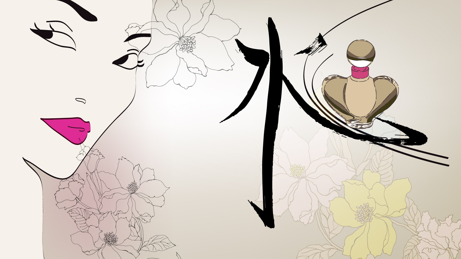 矢量女人花壁紙專輯(二) #17 - 1920x1080