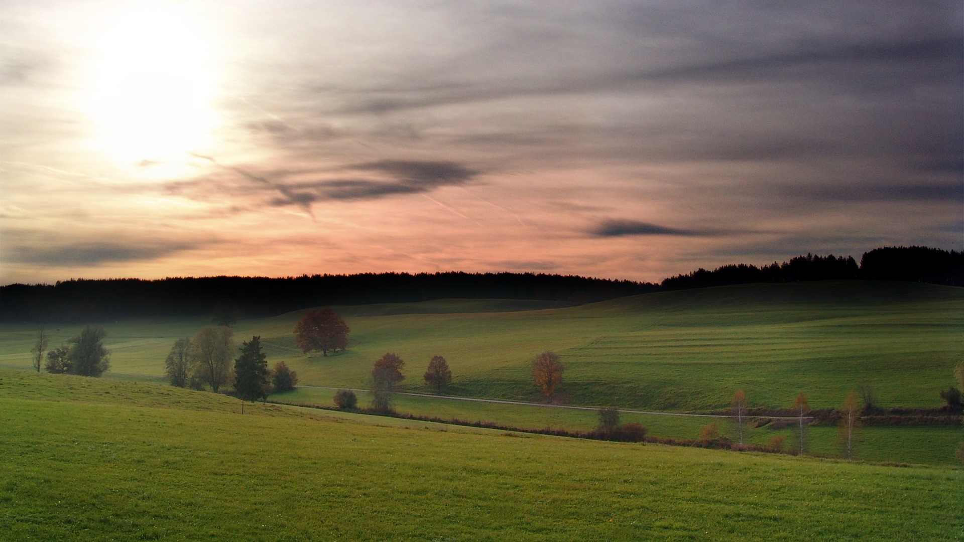 Glow du coucher du soleil HD Wallpaper exquise (1) #21 - 1920x1080