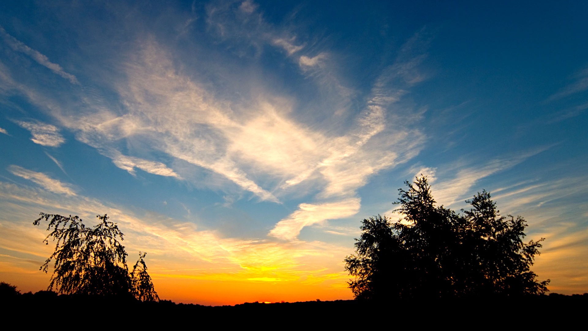 Glow du coucher du soleil HD Wallpaper exquise (1) #23 - 1920x1080