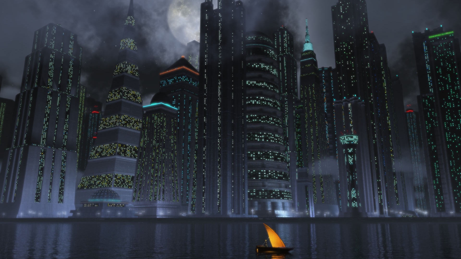 Digital three-dimensional design wallpaper (3) #14 - 1920x1080