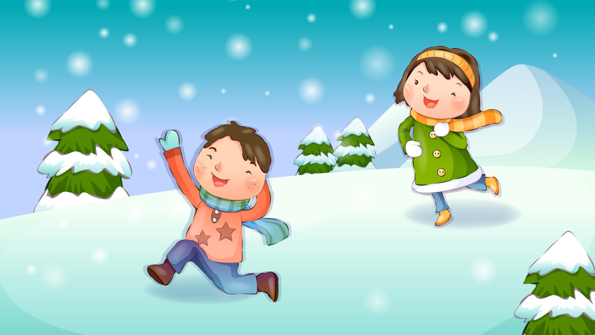 Vector children's Happy Wallpaper (3) #20 - 1920x1080