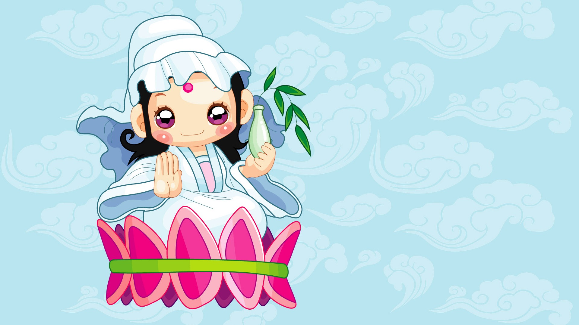 Vector Cartoon Child Wallpaper (2) #6 - 1920x1080